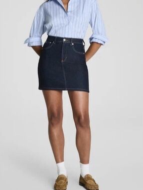 Spanx Shape Denim Mini Skirt